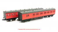2P-003-015 Dapol GWR B Set Coach Pack number 6461 and 6464 in BR Crimson livery